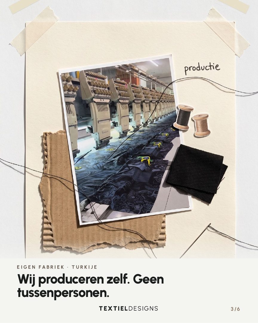 Textiel Designs carousel 'Wie zijn wij', slide 3 of 6